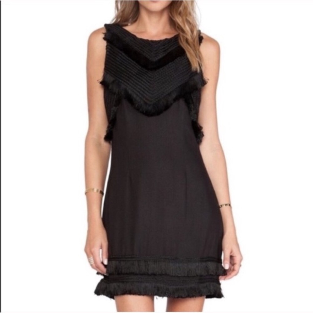 Mara Hoffman Dress Anthropologie Fringe Rauzan 0